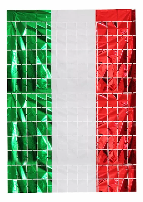 Cortina de Cuadros Tricolor