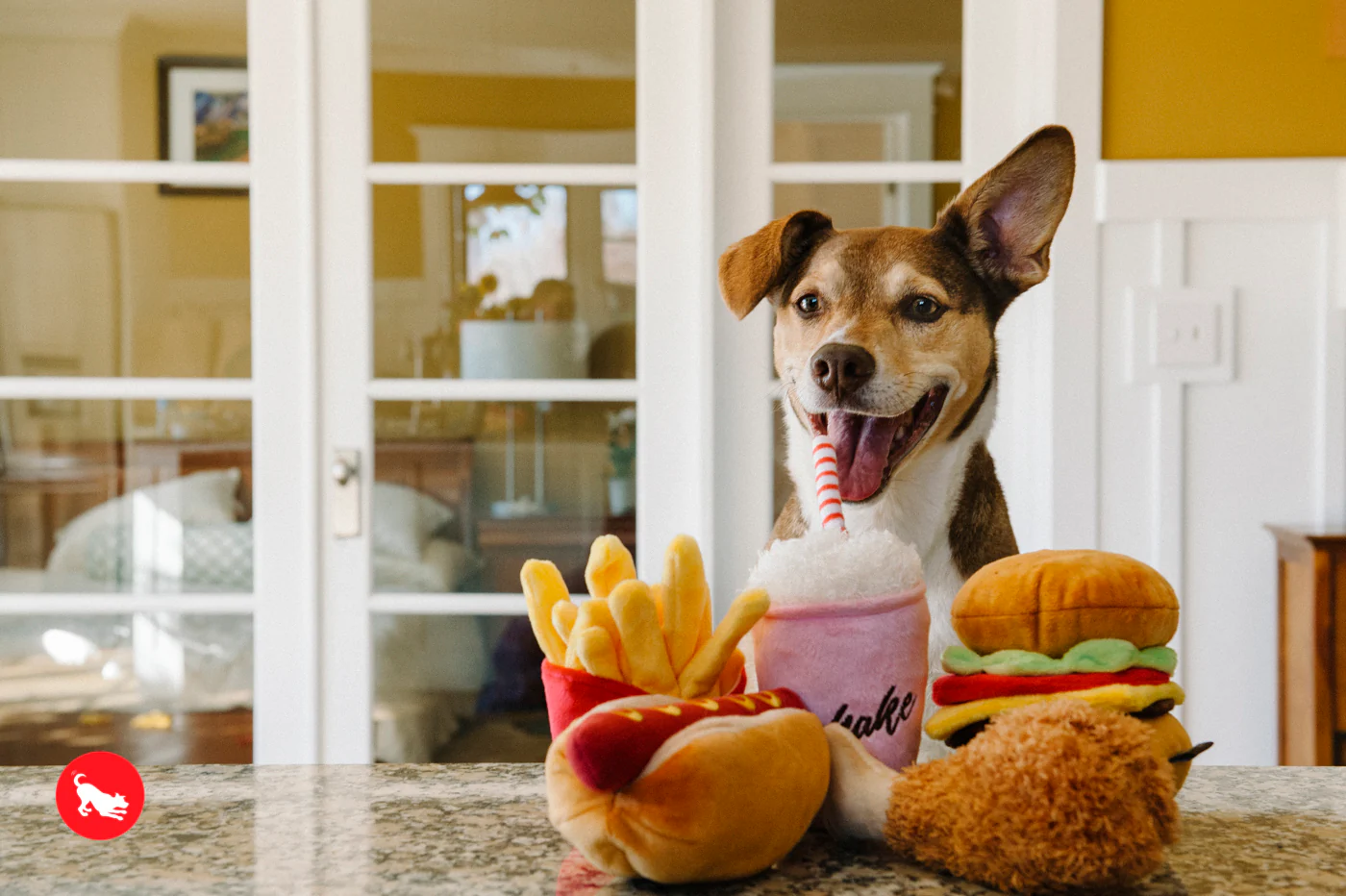 La Hamburguesa - Juguete de Peluche para Perros American Classic® | Pet P.L.A.Y. - Imagen 7