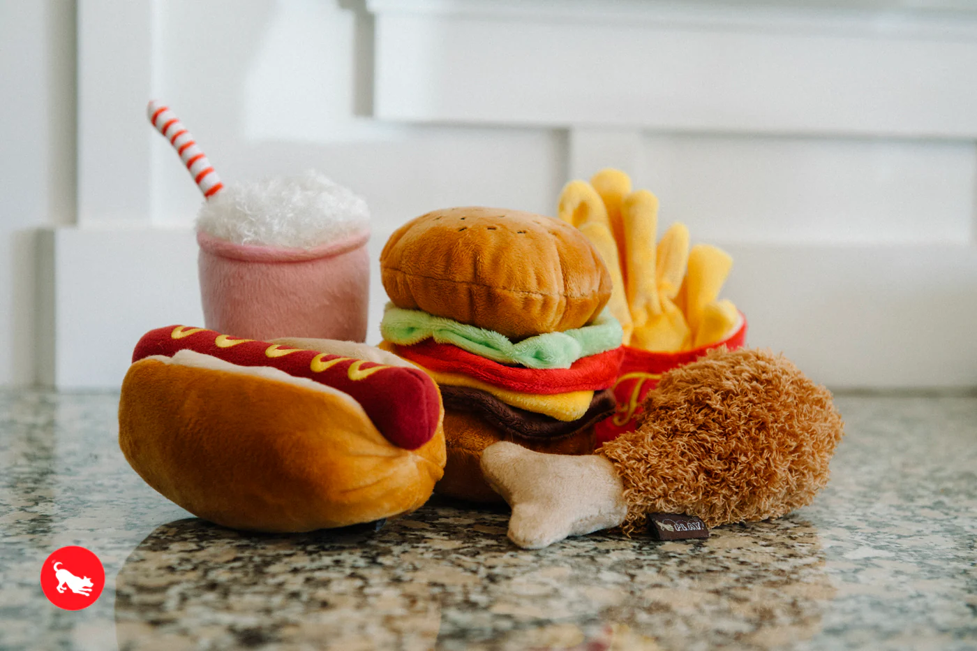 La Hamburguesa - Juguete de Peluche para Perros American Classic® | Pet P.L.A.Y. - Imagen 9