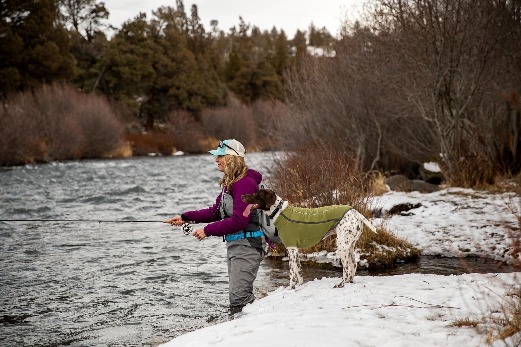 Climate Changer® en Verde Cedro Suéter de Felpa para Perros de Ruffwear® - Imagen 7