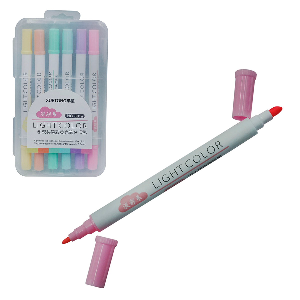 Plumones Doble Punta Colores Pastel