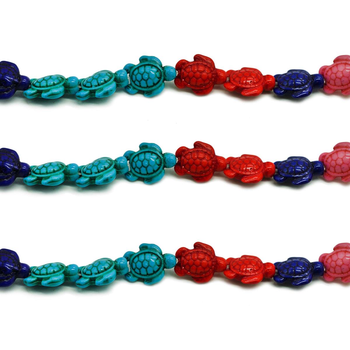 Tortuga de turquesa de colores para bisutería